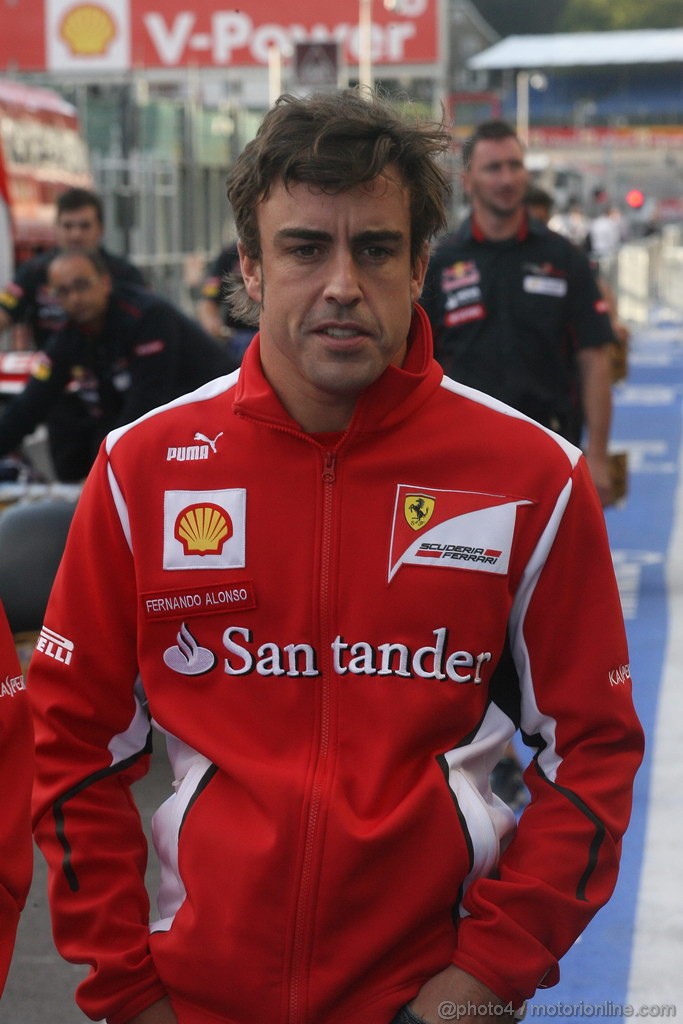 GP BELGIO, 30.08.2012- Fernando Alonso (ESP) Ferrari F2012