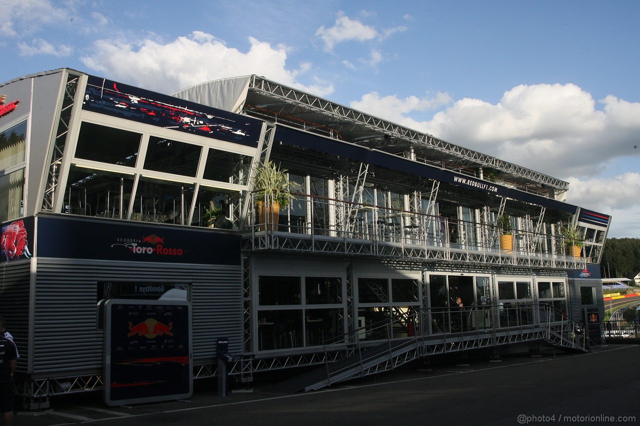 GP BELGIO, 30.08.2012- Hospitality Red Bull