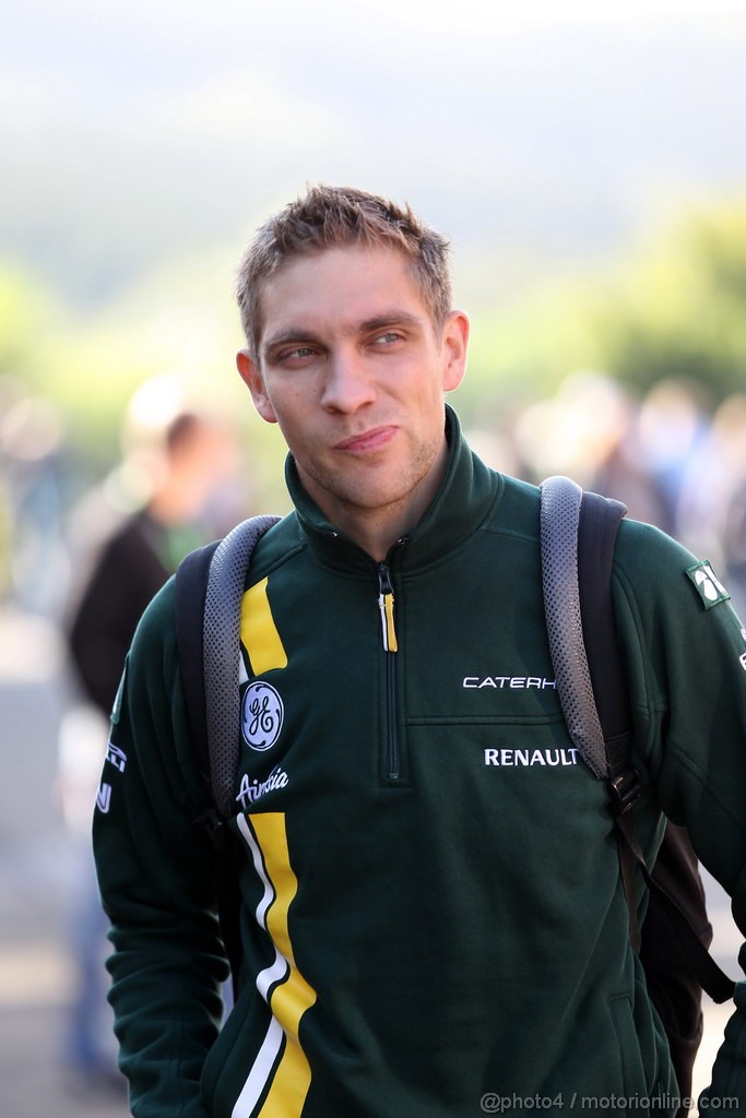 GP BELGIO, 01.09.2012- Vitaly Petrov (RUS) Caterham F1 Team CT01 