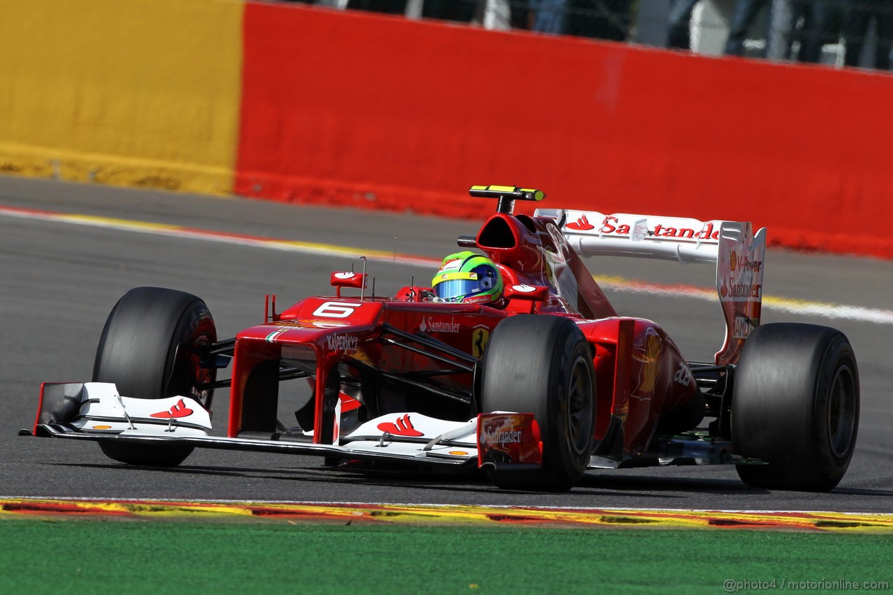 GP BELGIO, 01.09.2012- Prove Libere 3, Felipe Massa (BRA) Ferrari F2012 