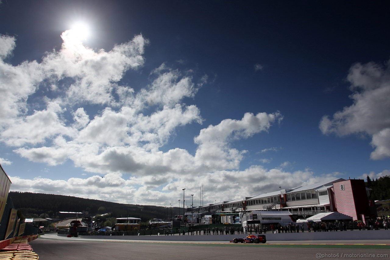 GP BELGIO, 01.09.2012- Prove Libere 3, Sebastian Vettel (GER) Red Bull Racing RB8 