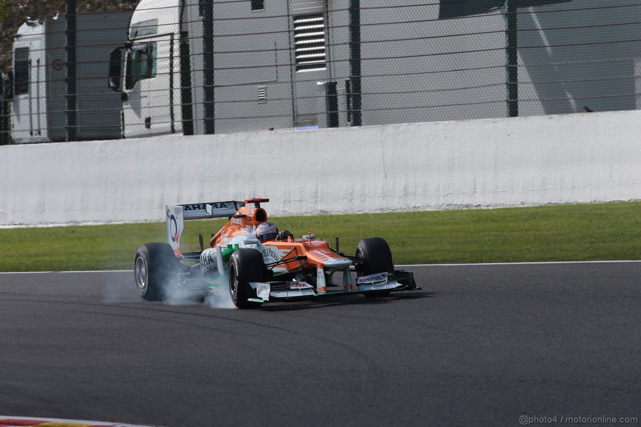 GP BELGIO, 01.09.2012- Prove Libere 3, Paul di Resta (GBR) Sahara Force India F1 Team VJM05