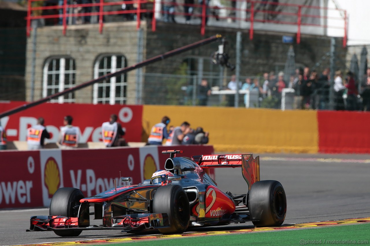 GP BELGIO, 01.09.2012- Prove Libere 3, Jenson Button (GBR) McLaren Mercedes MP4-27 