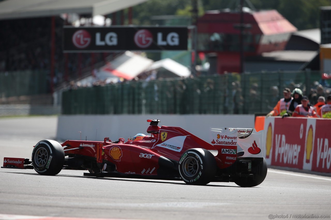 GP BELGIO, 01.09.2012- Prove Libere 3, Fernando Alonso (ESP) Ferrari F2012 