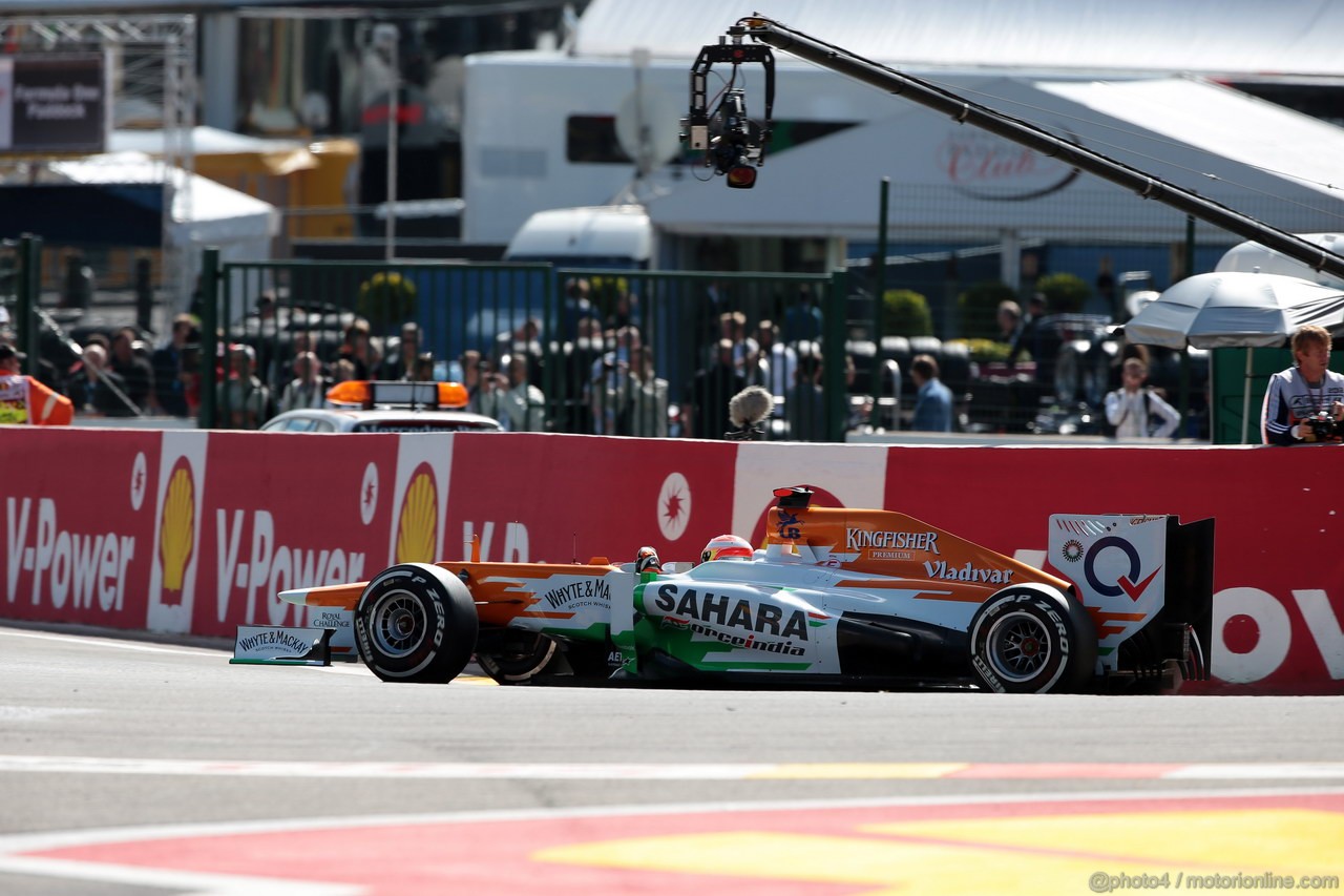 GP BELGIO, 01.09.2012- Prove Libere 3, Paul di Resta (GBR) Sahara Force India F1 Team VJM05