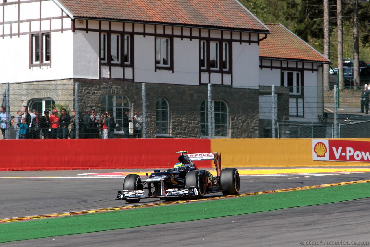 GP BELGIO, 01.09.2012- Prove Libere 3, Bruno Senna (BRA) Williams F1 Team FW34 