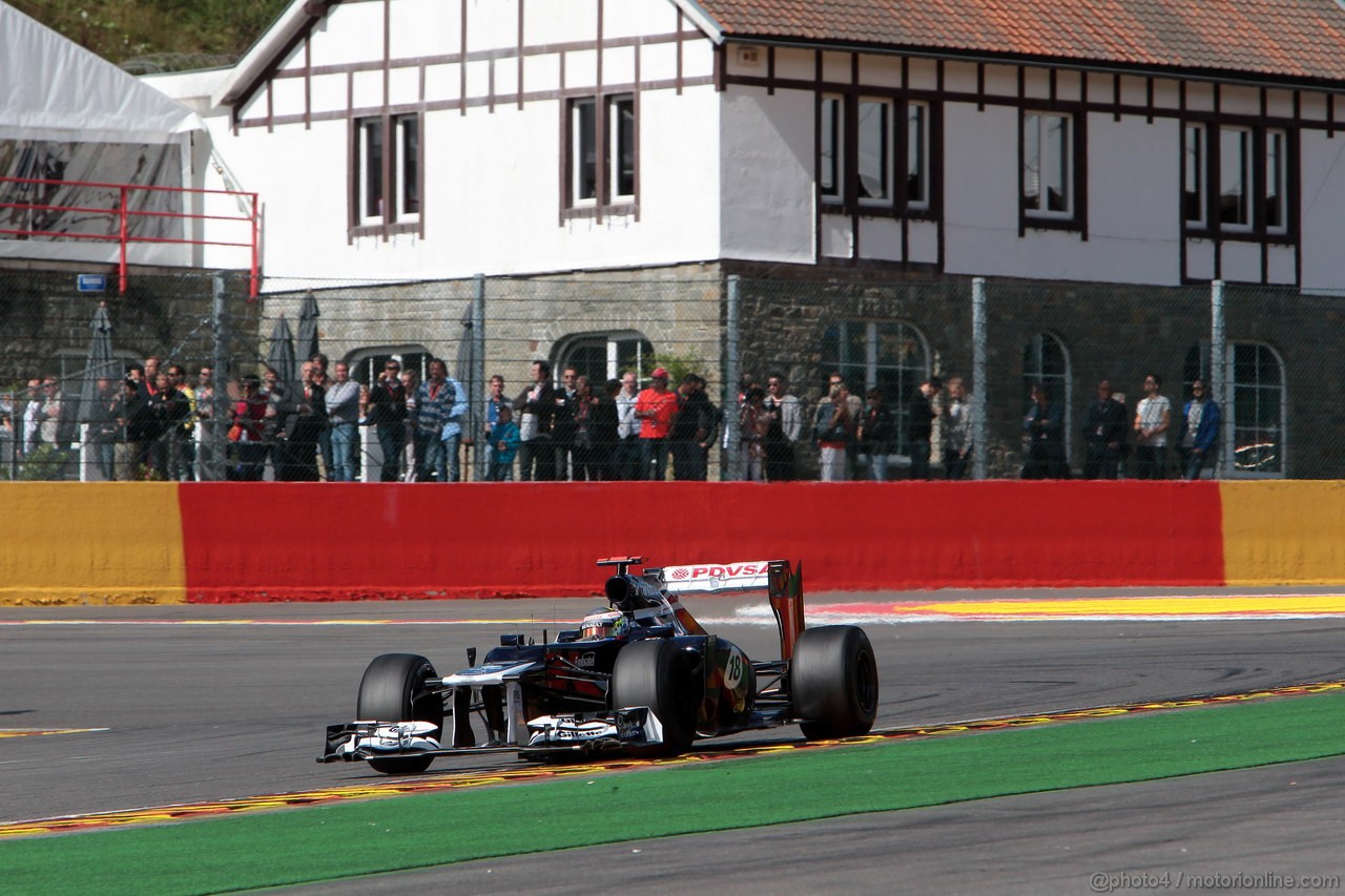 GP BELGIO, 01.09.2012- Prove Libere 3, Pastor Maldonado (VEN) Williams F1 Team FW34 