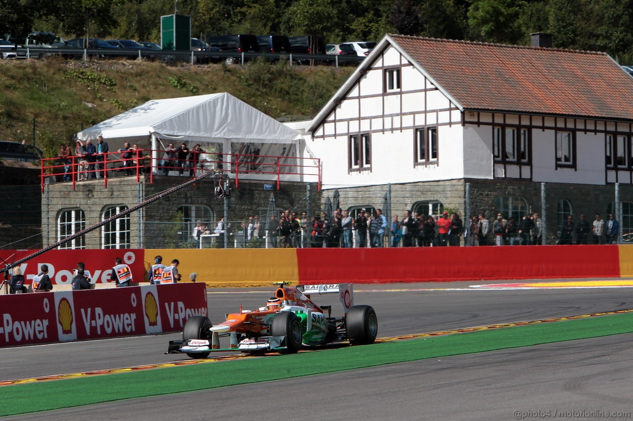 GP BELGIO, 01.09.2012- Prove Libere 3, Nico Hulkenberg (GER) Sahara Force India F1 Team VJM05 