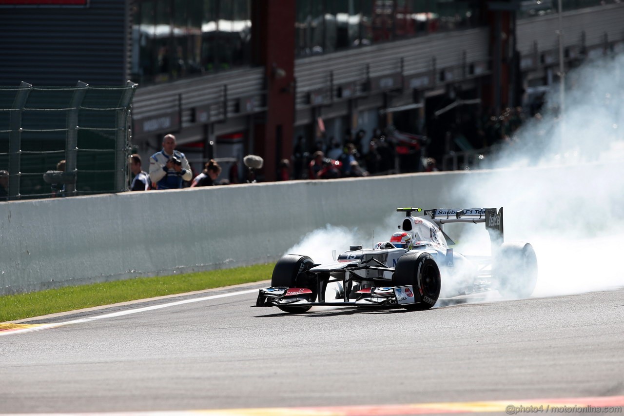 GP BELGIO, 01.09.2012- Prove Libere 3, Sergio Prez (MEX) Sauber F1 Team C31