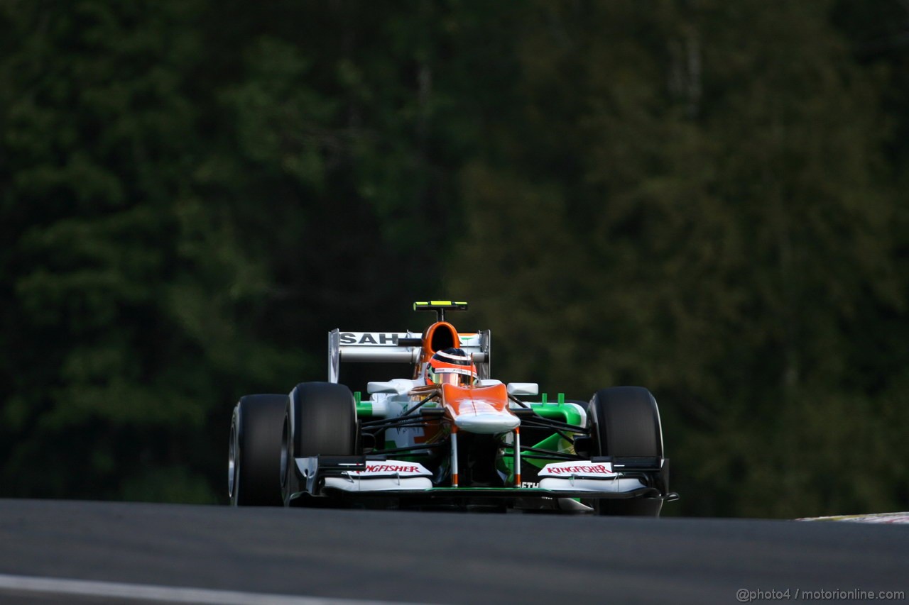 GP BELGIO, 01.09.2012- Prove Libere 3, Nico Hulkenberg (GER) Sahara Force India F1 Team VJM05 