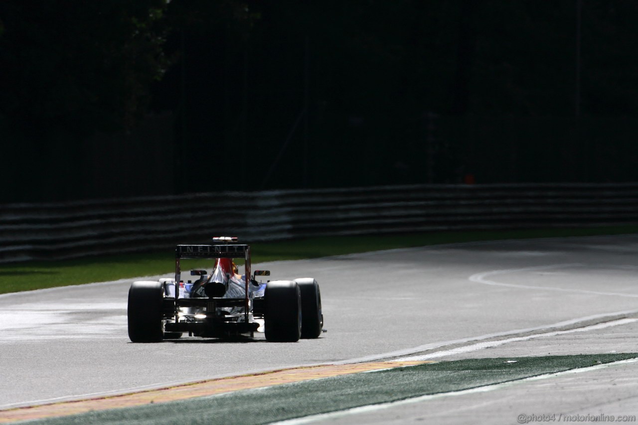 GP BELGIO, 01.09.2012- Prove Libere 3, Sebastian Vettel (GER) Red Bull Racing RB8 