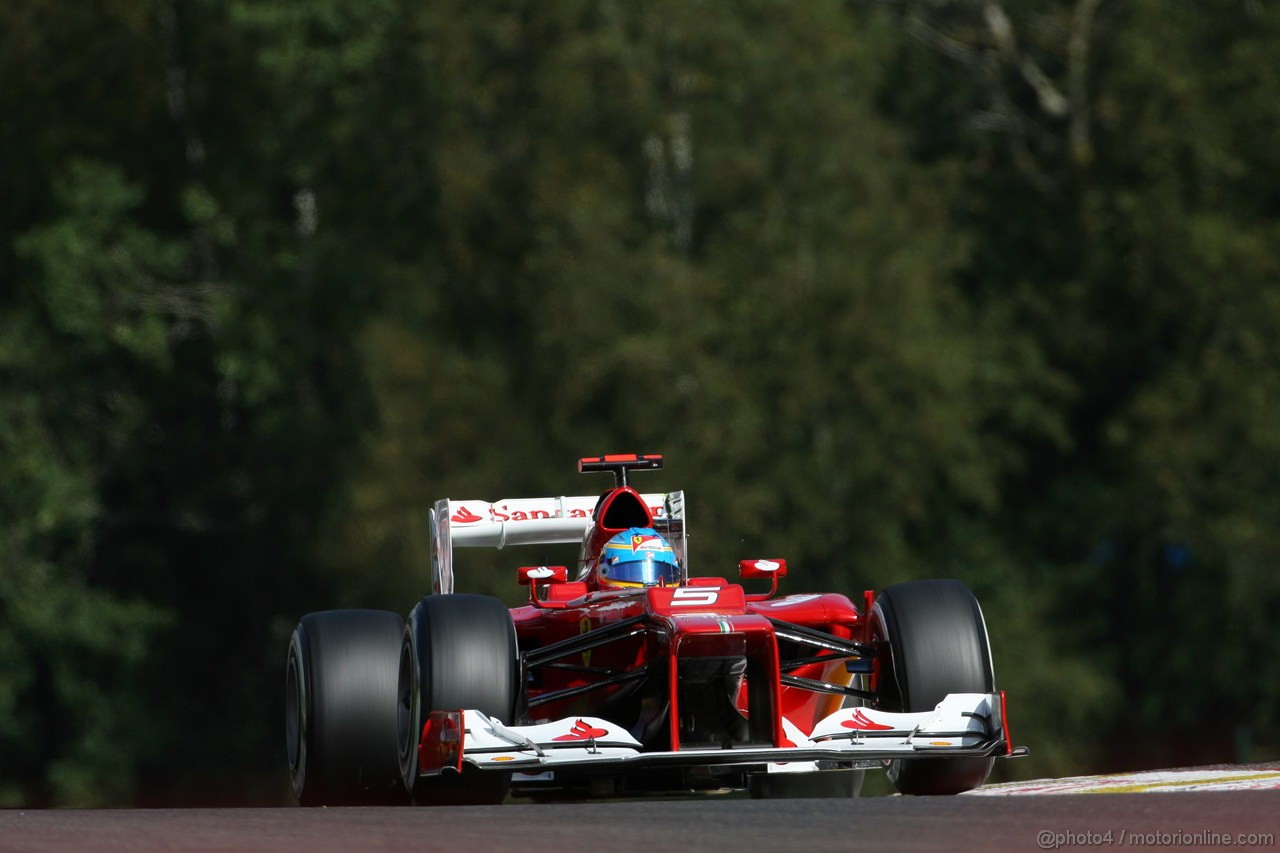 GP BELGIO, 01.09.2012- Prove Libere 3, Fernando Alonso (ESP) Ferrari F2012 