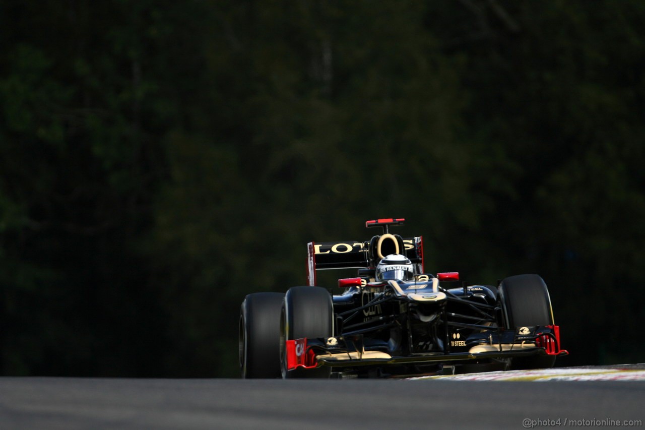 GP BELGIO, 01.09.2012- Prove Libere 3, Kimi Raikkonen (FIN) Lotus F1 Team E20 