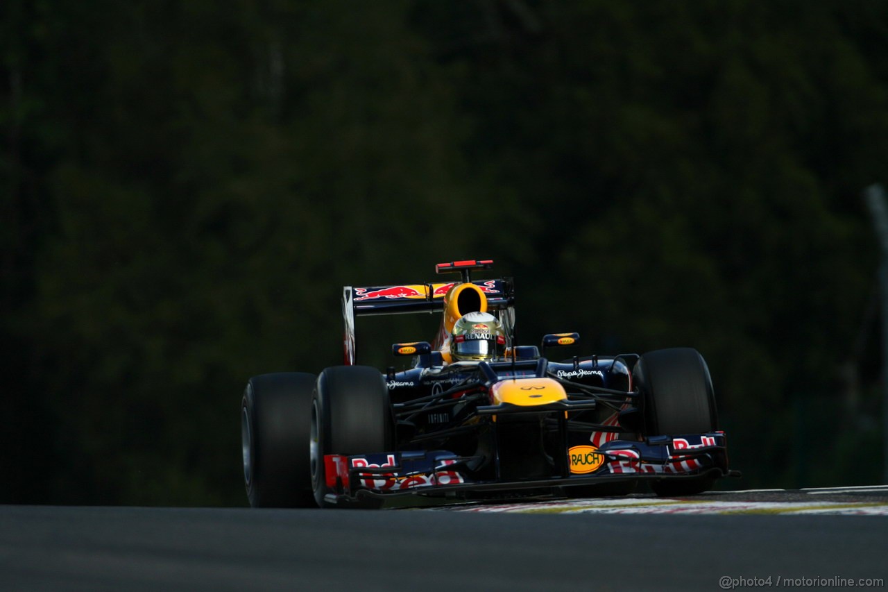 GP BELGIO, 01.09.2012- Prove Libere 3, Sebastian Vettel (GER) Red Bull Racing RB8 