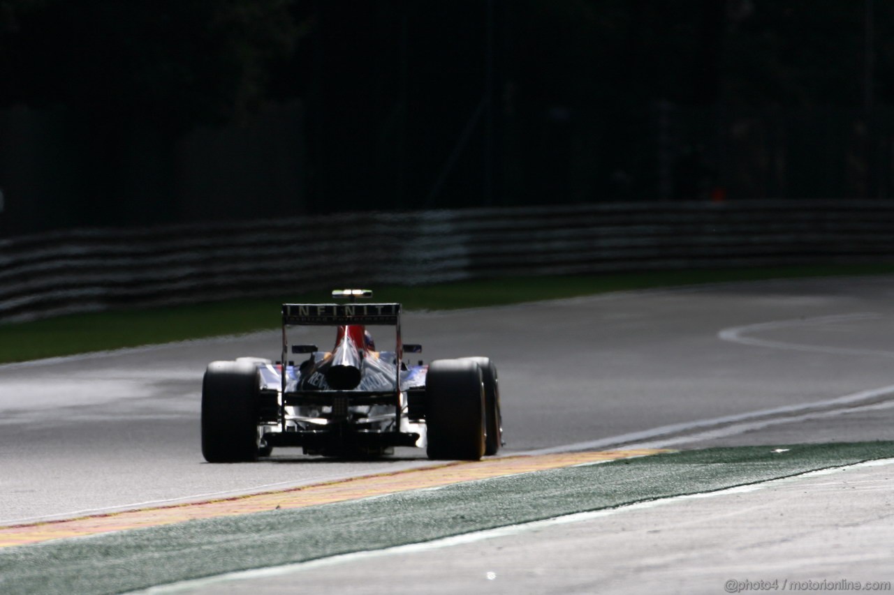 GP BELGIO, 01.09.2012- Prove Libere 3, Mark Webber (AUS) Red Bull Racing RB8 