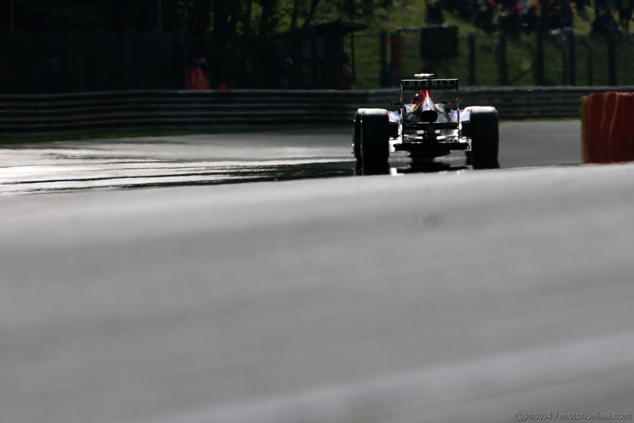 GP BELGIO, 01.09.2012- Prove Libere 3, Mark Webber (AUS) Red Bull Racing RB8 