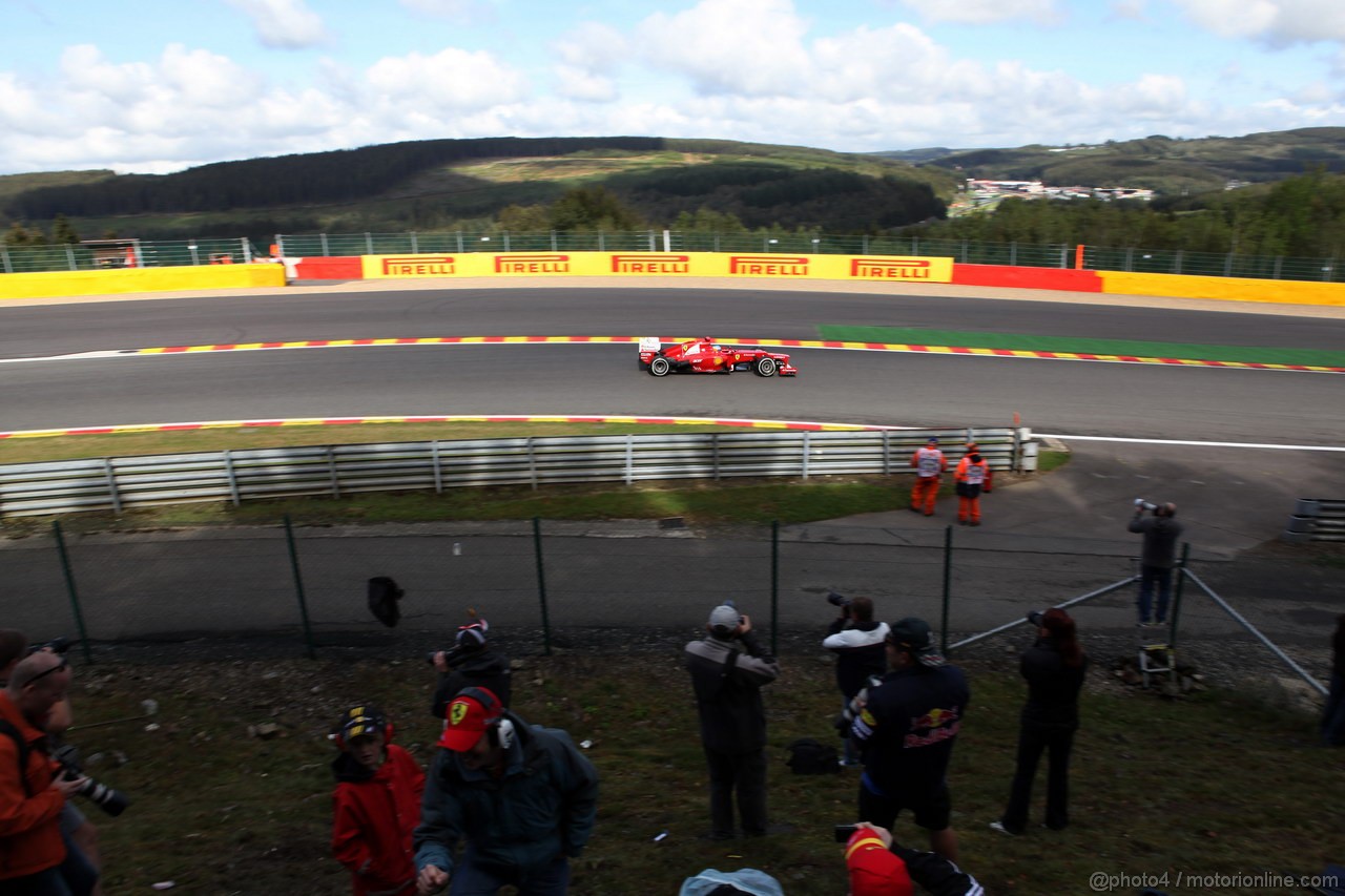 GP BELGIO, 01.09.2012- Prove Libere 3, Fernando Alonso (ESP) Ferrari F2012 