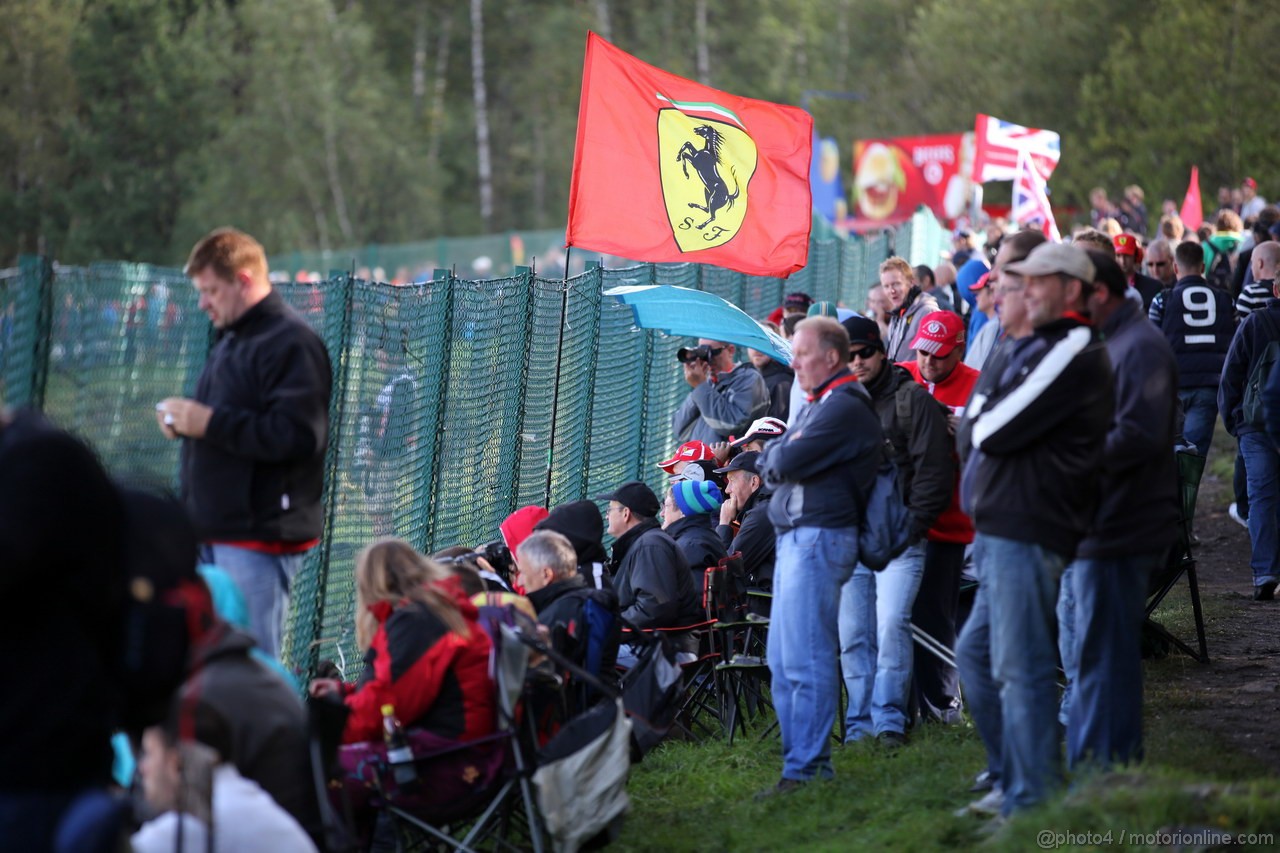 GP BELGIO, 01.09.2012- Prove Libere 3, Fans 