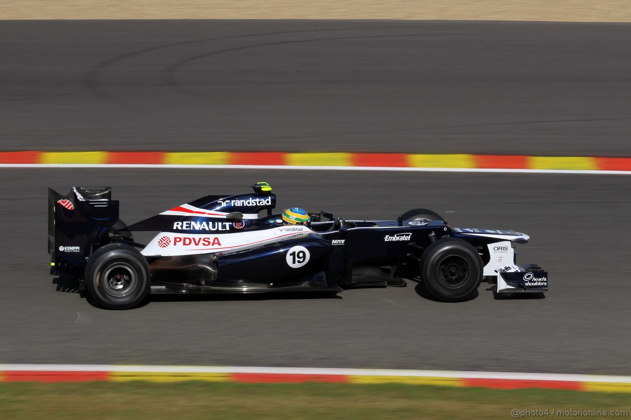 GP BELGIO, 01.09.2012- Prove Libere 3, Bruno Senna (BRA) Williams F1 Team FW34 
