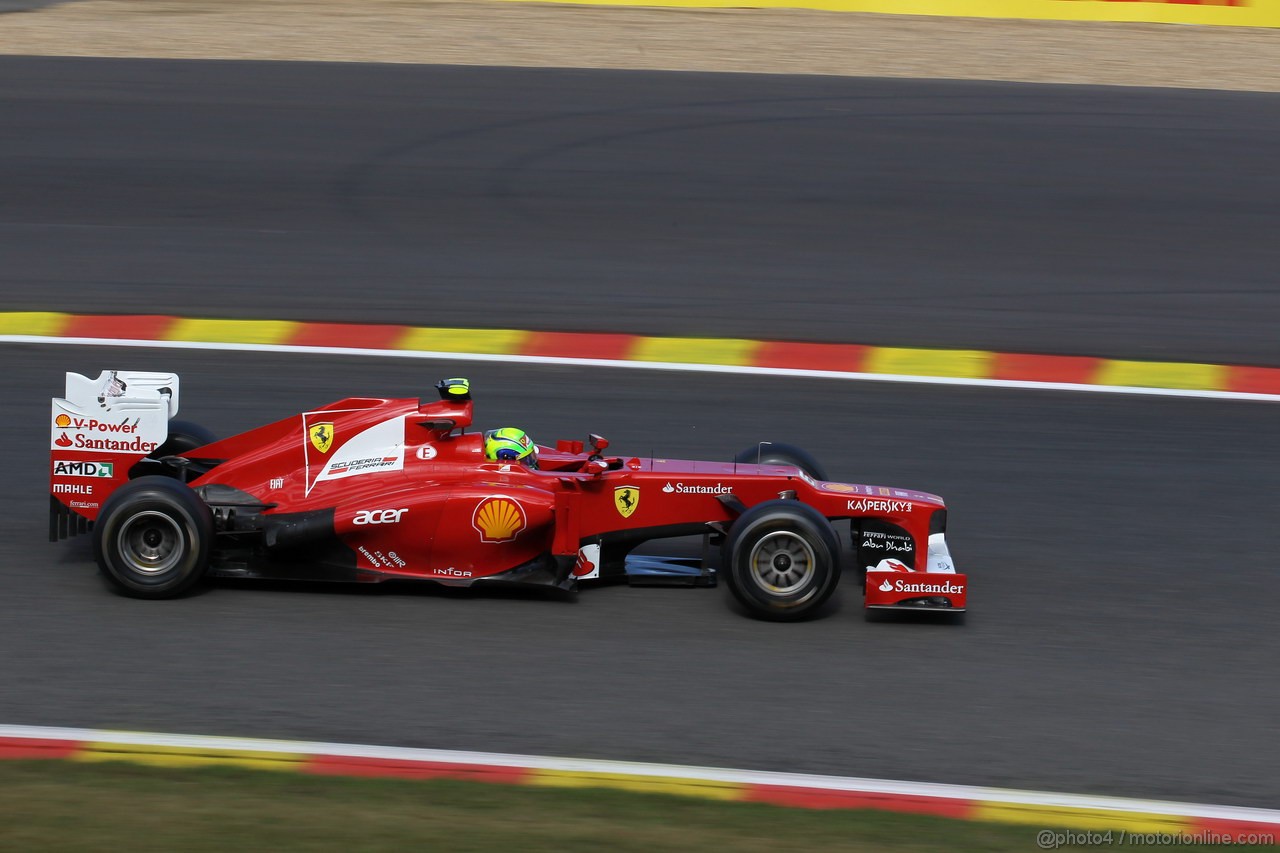 GP BELGIO, 01.09.2012- Prove Libere 3, Felipe Massa (BRA) Ferrari F2012 