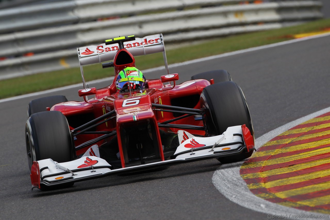 GP BELGIO, 01.09.2012- Prove Libere 3, Felipe Massa (BRA) Ferrari F2012 