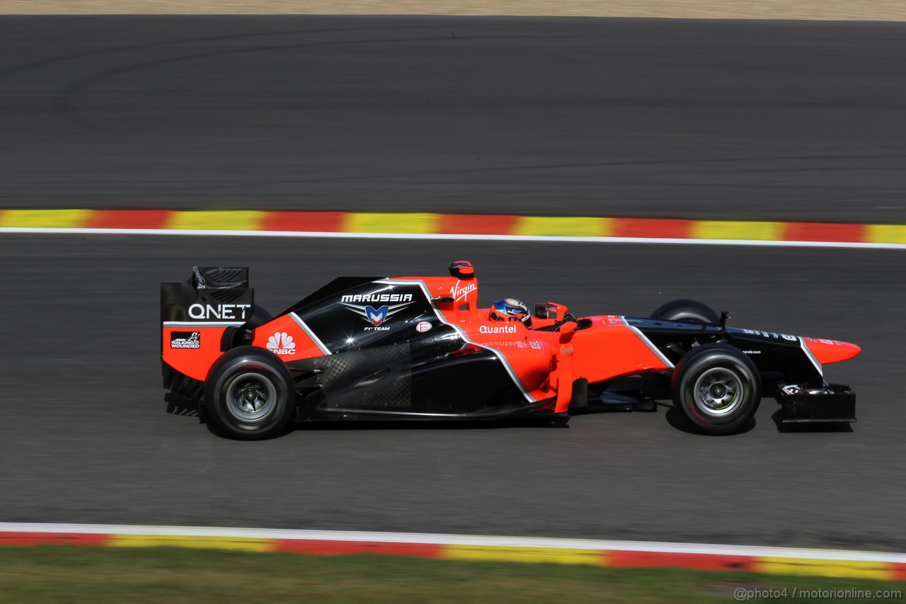 GP BELGIO, 01.09.2012- Prove Libere 3, Timo Glock (GER) Marussia F1 Team MR01 