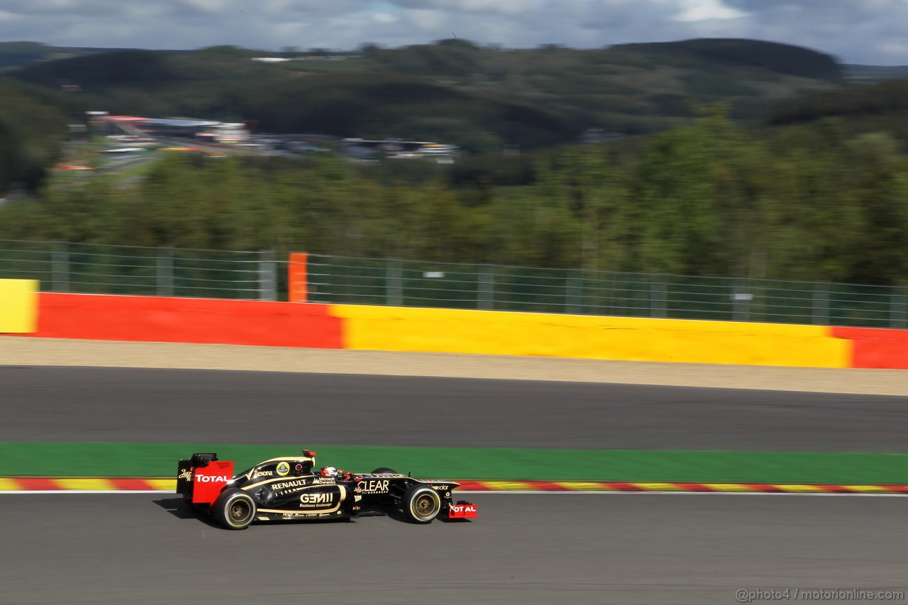 GP BELGIO, 01.09.2012- Prove Libere 3, Kimi Raikkonen (FIN) Lotus F1 Team E20 