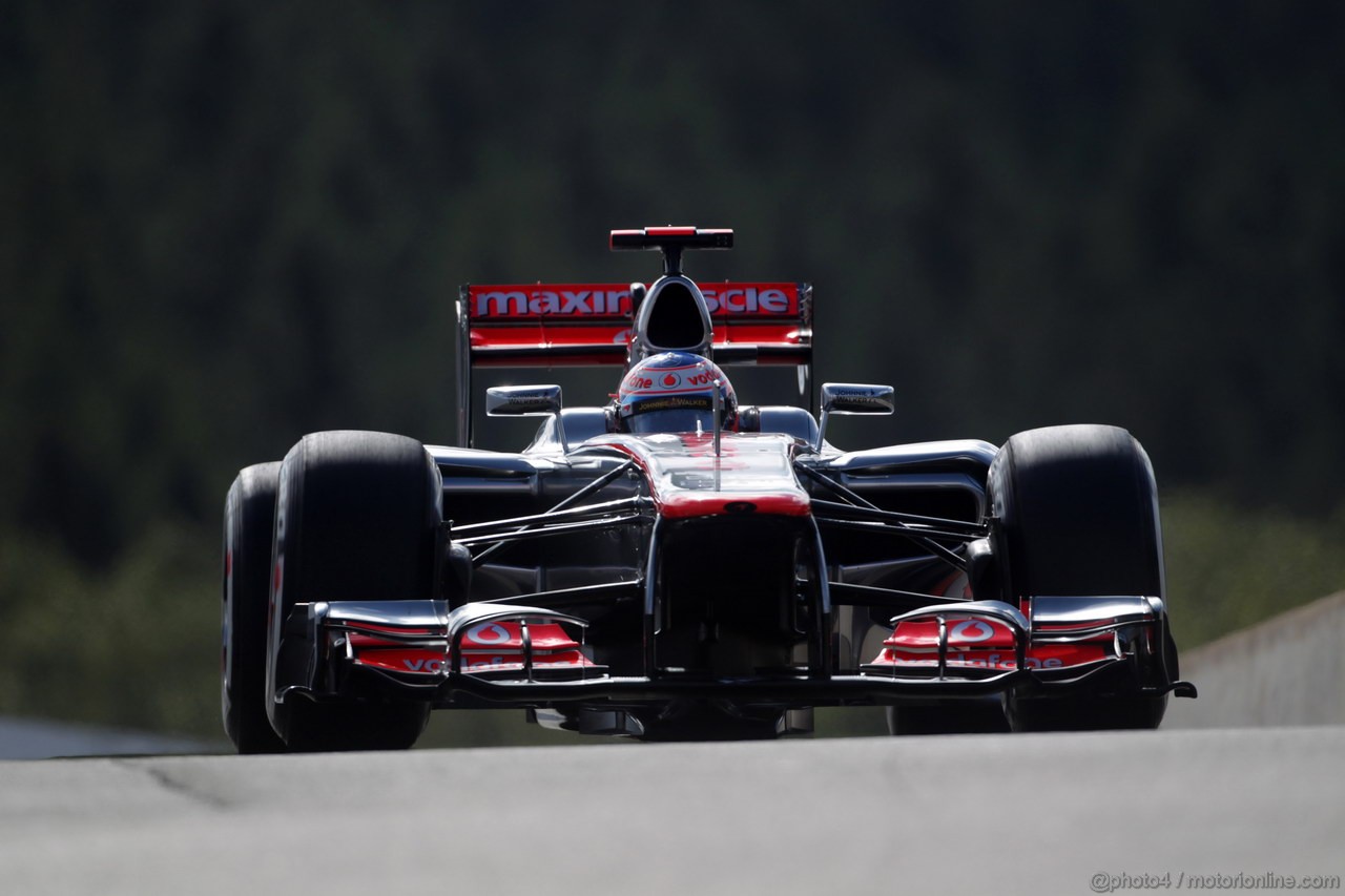 GP BELGIO, 01.09.2012- Prove Libere 3, Jenson Button (GBR) McLaren Mercedes MP4-27 