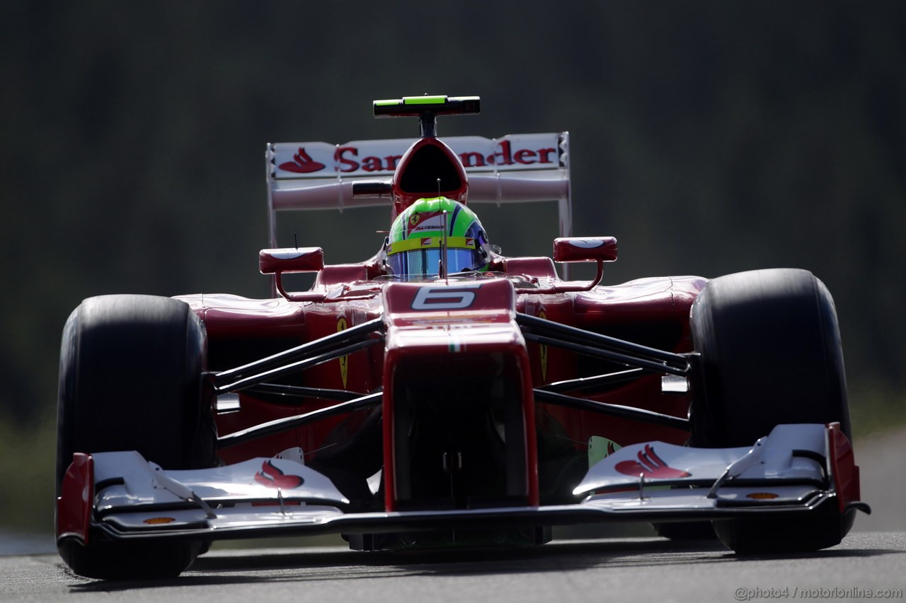 GP BELGIO, 01.09.2012- Prove Libere 3, Felipe Massa (BRA) Ferrari F2012 