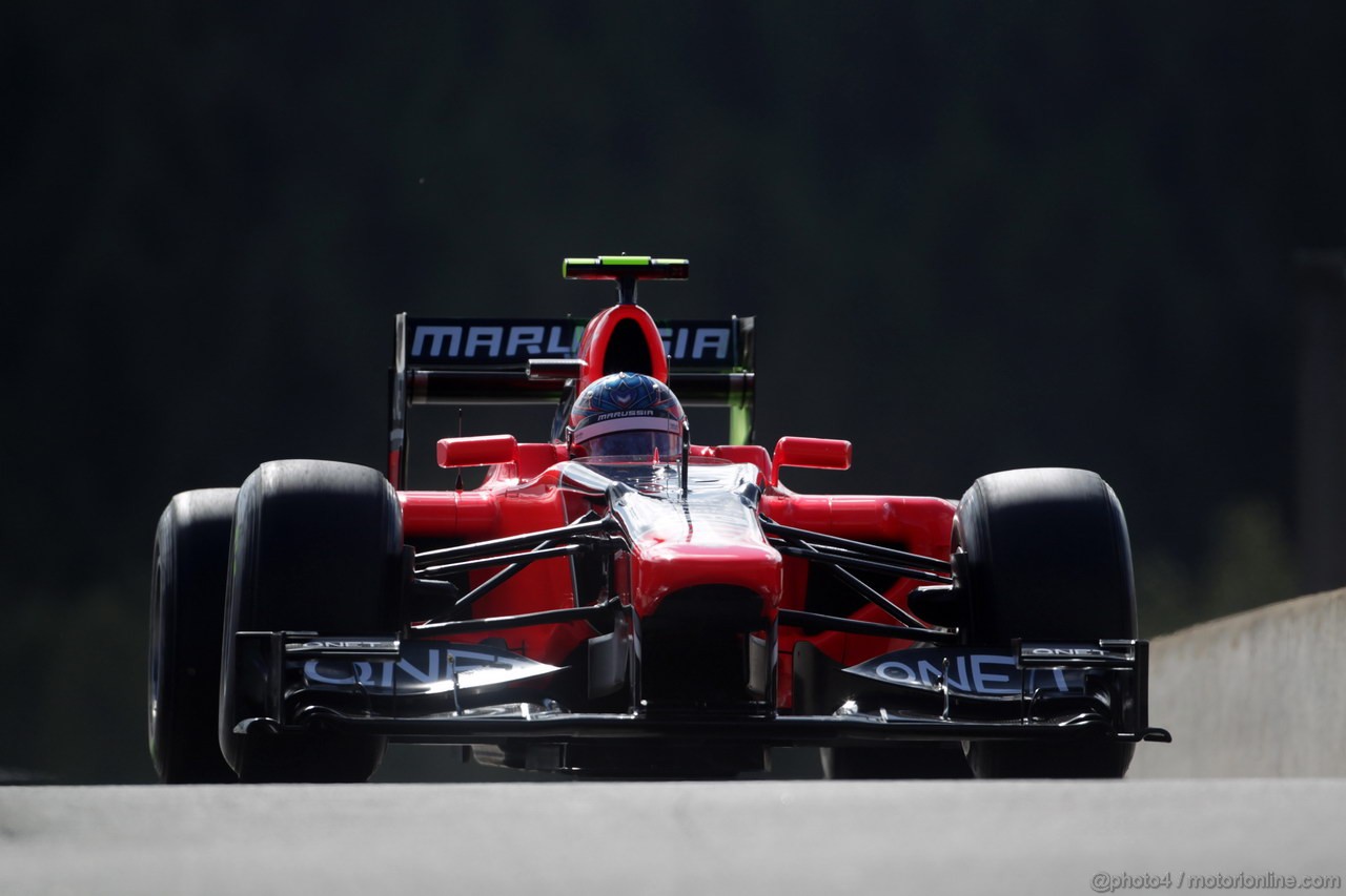 GP BELGIO, 01.09.2012- Prove Libere 3, Charles Pic (FRA) Marussia F1 Team MR01 