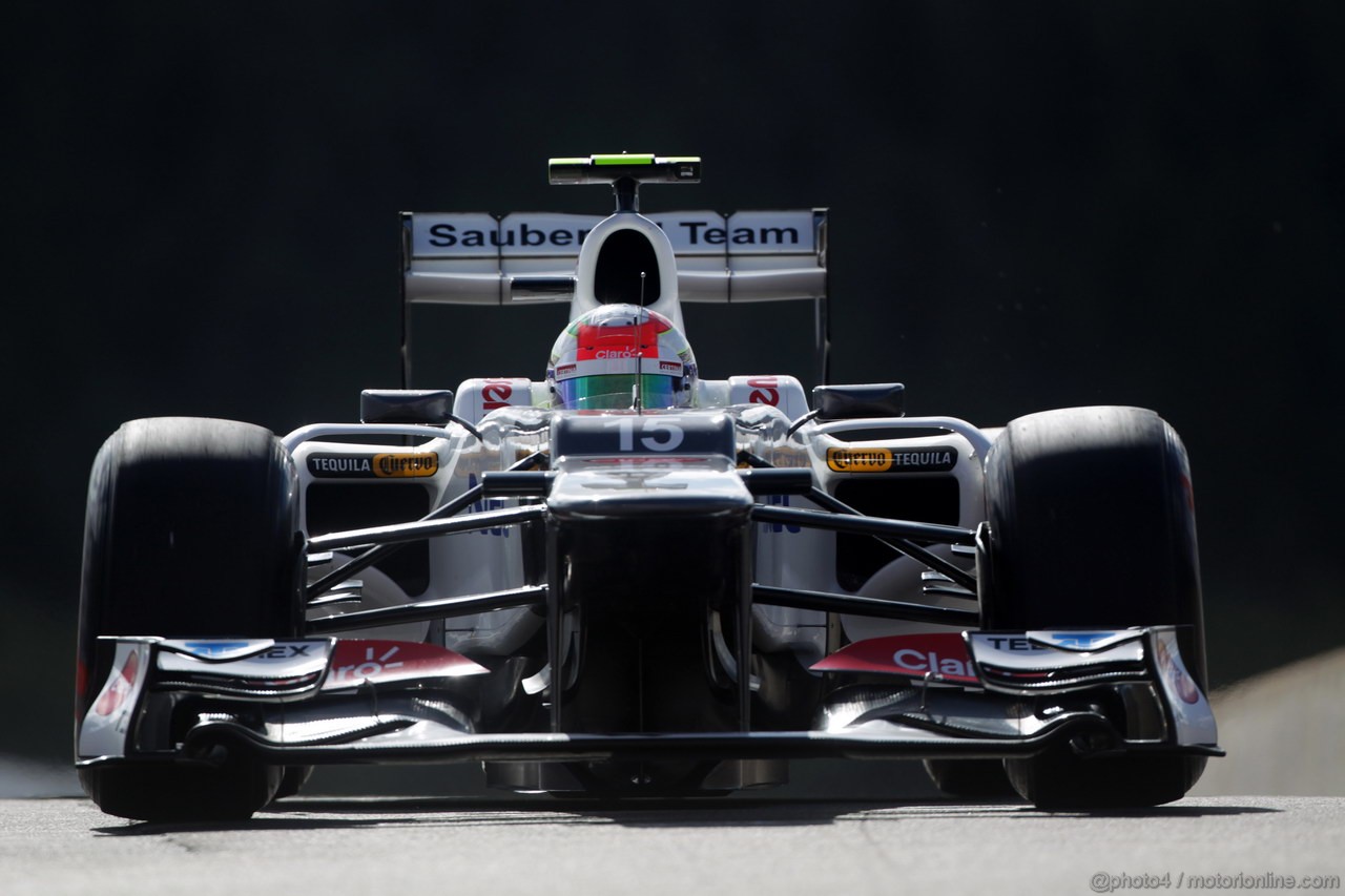 GP BELGIO, 01.09.2012- Prove Libere 3, Sergio Prez (MEX) Sauber F1 Team C31 