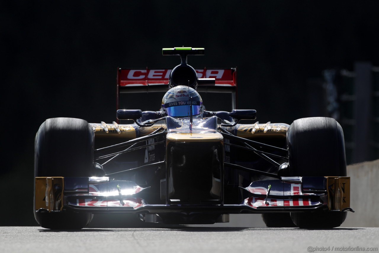 GP BELGIO, 01.09.2012- Prove Libere 3, Jean-Eric Vergne (FRA) Scuderia Toro Rosso STR7 