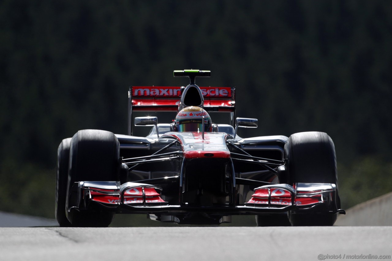 GP BELGIO, 01.09.2012- Prove Libere 3, Lewis Hamilton (GBR) McLaren Mercedes MP4-27 