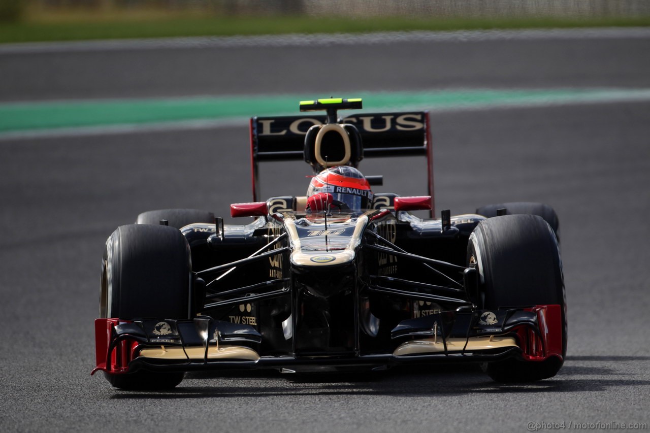 GP BELGIO, 01.09.2012- Prove Libere 3, Romain Grosjean (FRA) Lotus F1 Team E20 