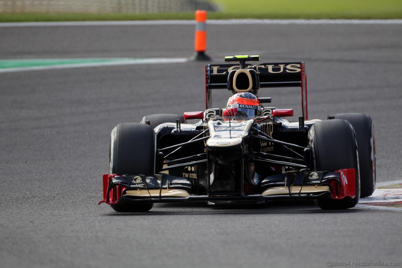 GP BELGIO, 01.09.2012- Prove Libere 3, Romain Grosjean (FRA) Lotus F1 Team E20 