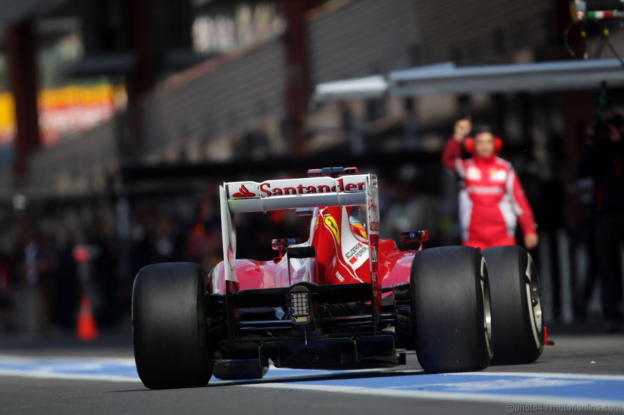 GP BELGIO, 01.09.2012- Prove Libere 3, Fernando Alonso (ESP) Ferrari F2012 