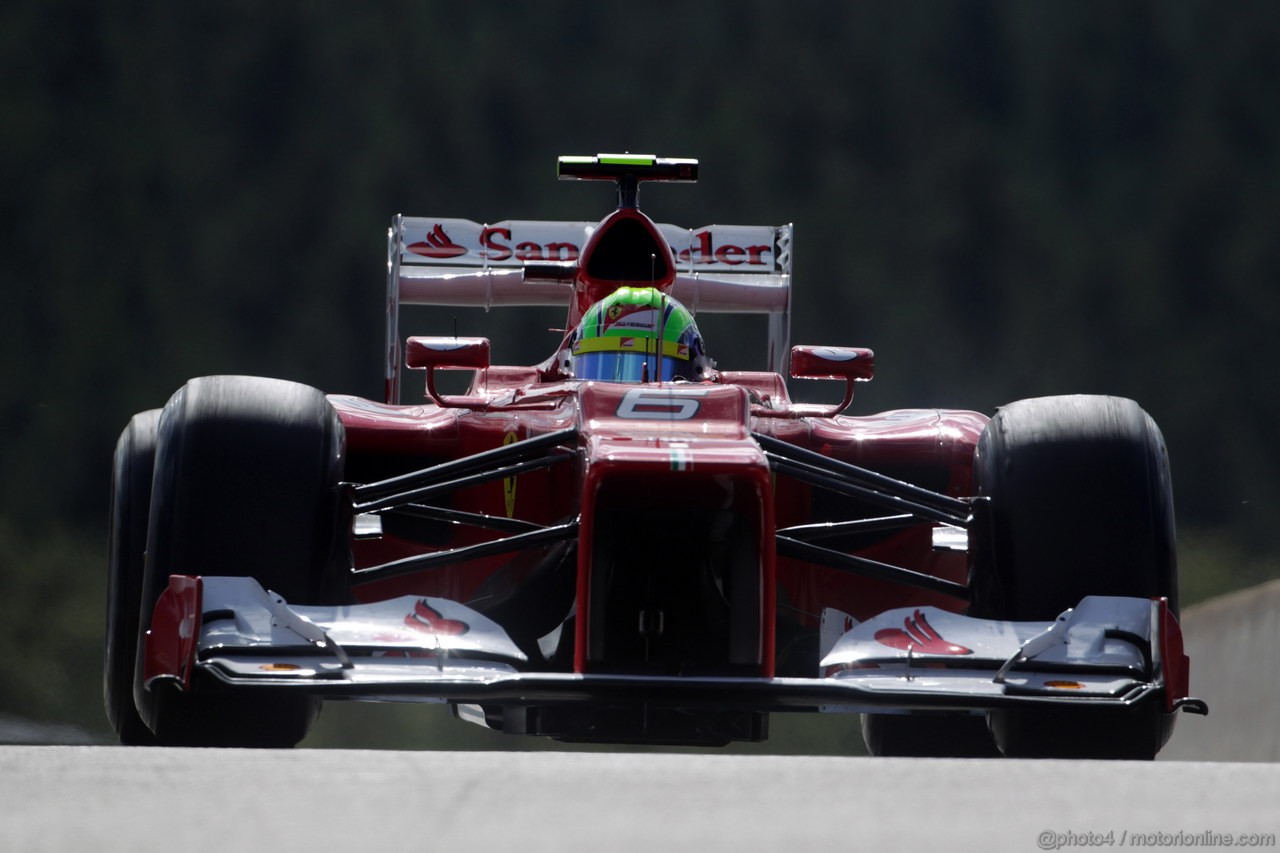 GP BELGIO, 01.09.2012- Prove Libere 3, Felipe Massa (BRA) Ferrari F2012 