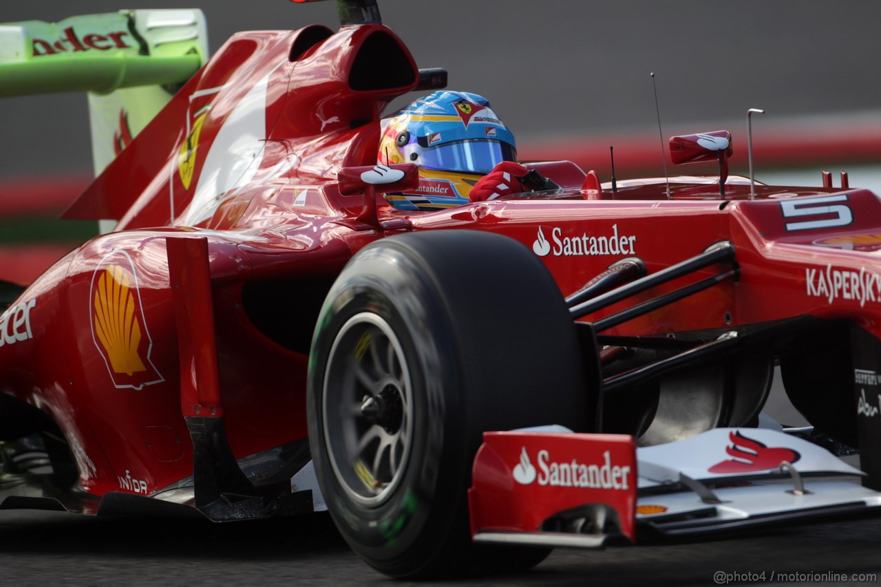 GP BELGIO, 01.09.2012- Prove Libere 3, Fernando Alonso (ESP) Ferrari F2012 