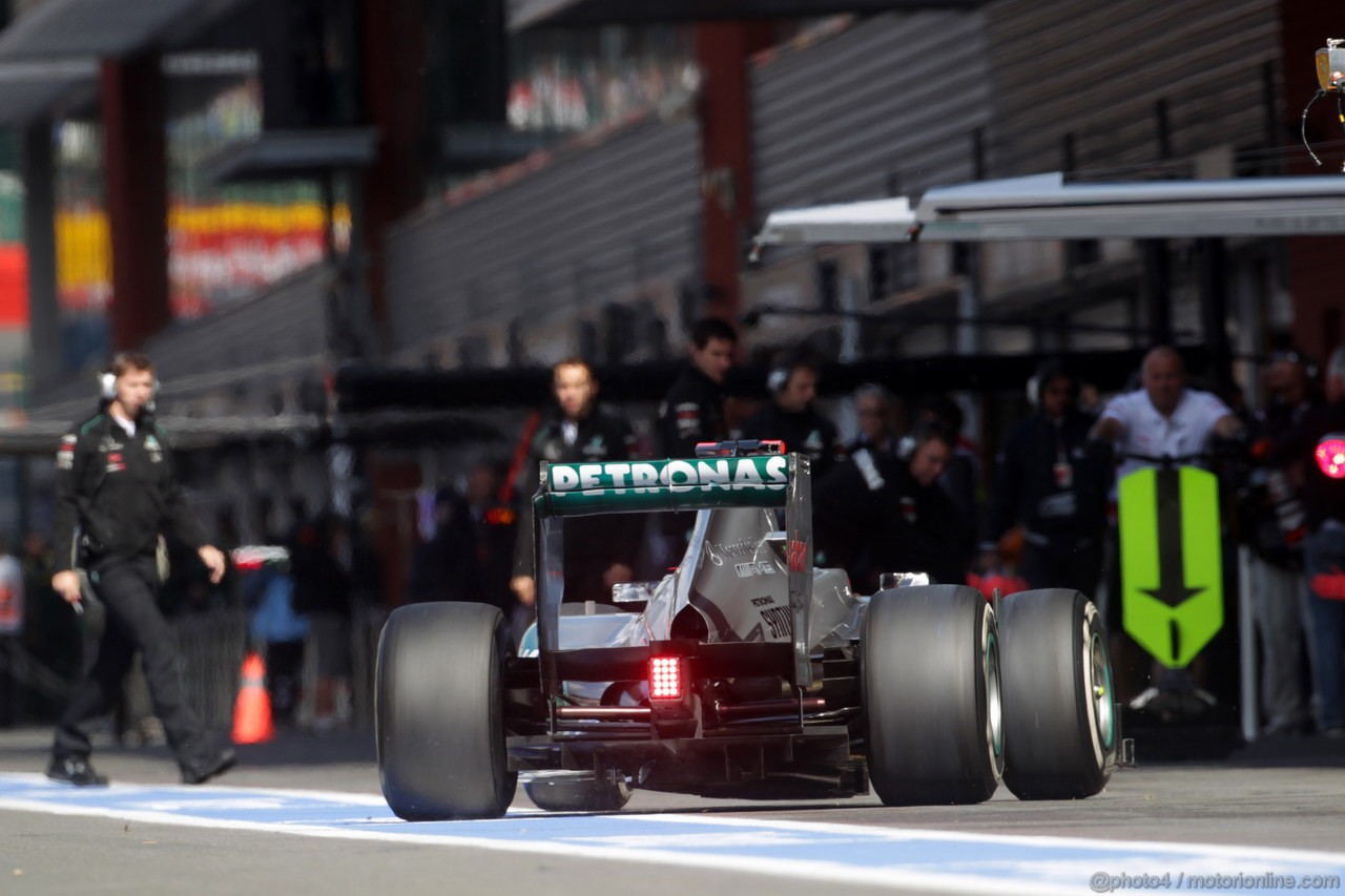 GP BELGIO, 01.09.2012- Prove Libere 3, Michael Schumacher (GER) Mercedes AMG F1 W03 