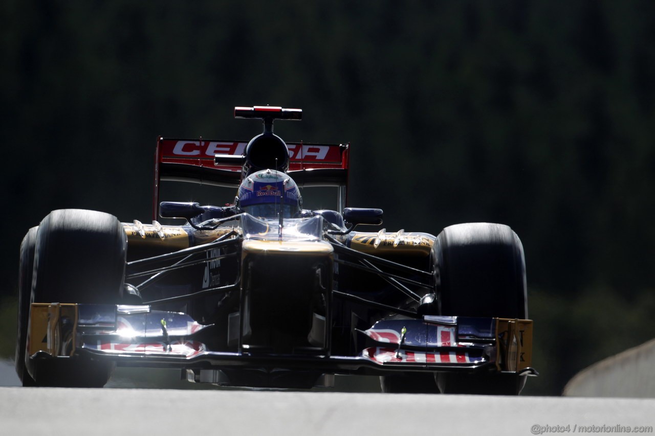 GP BELGIO, 01.09.2012- Prove Libere 3, Daniel Ricciardo (AUS) Scuderia Toro Rosso STR7 