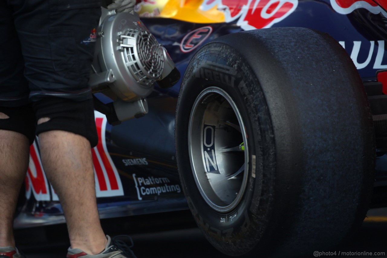 GP BELGIO, 01.09.2012- Prove Libere 3, Mark Webber (AUS) Red Bull Racing RB8 
