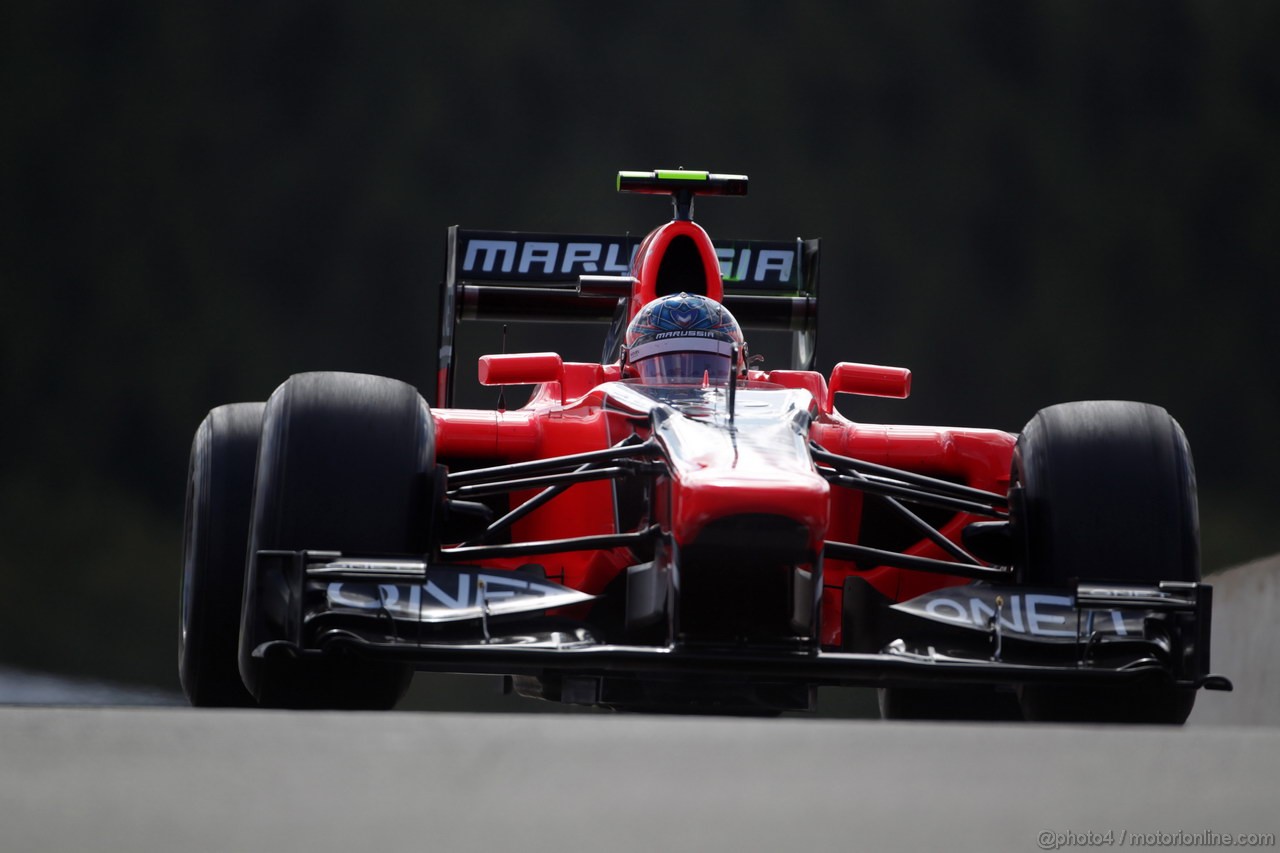 GP BELGIO, 01.09.2012- Prove Libere 3, Charles Pic (FRA) Marussia F1 Team MR01 