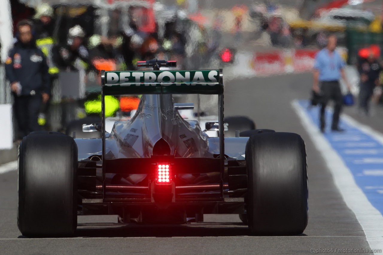 GP BELGIO, 01.09.2012- Prove Libere 3, Michael Schumacher (GER) Mercedes AMG F1 W03 