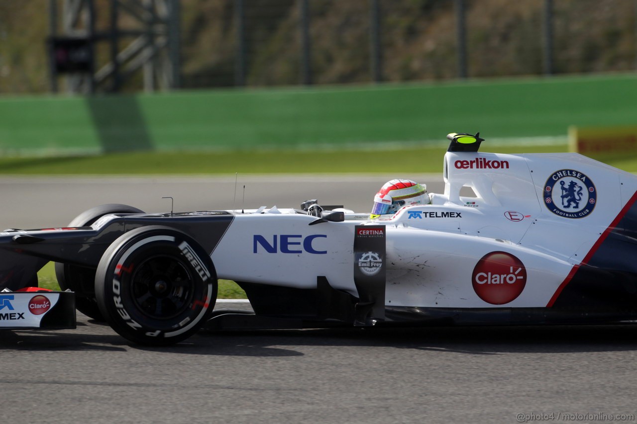 GP BELGIO, 01.09.2012- Prove Libere 3, Sergio Prez (MEX) Sauber F1 Team C31 