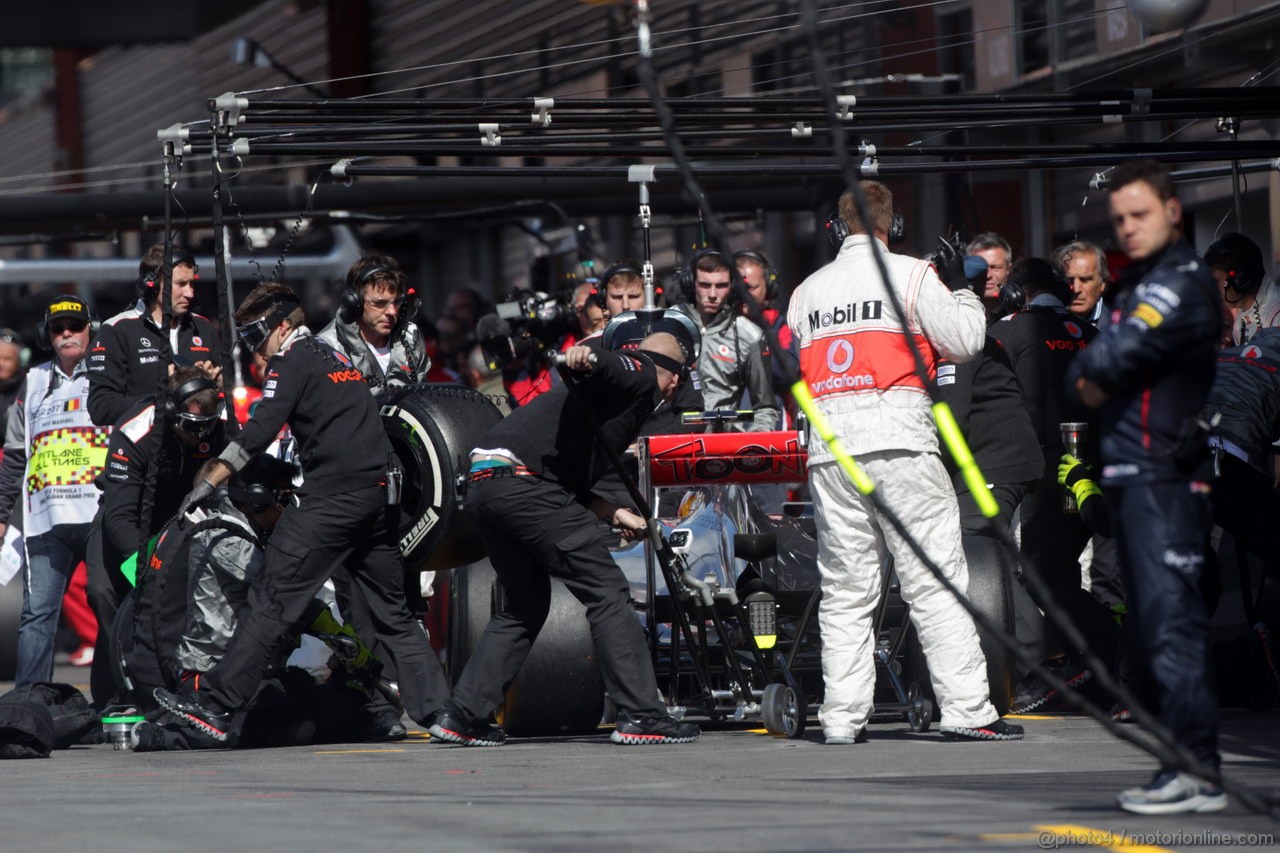 GP BELGIO, 01.09.2012- Prove Libere 3, Lewis Hamilton (GBR) McLaren Mercedes MP4-27 