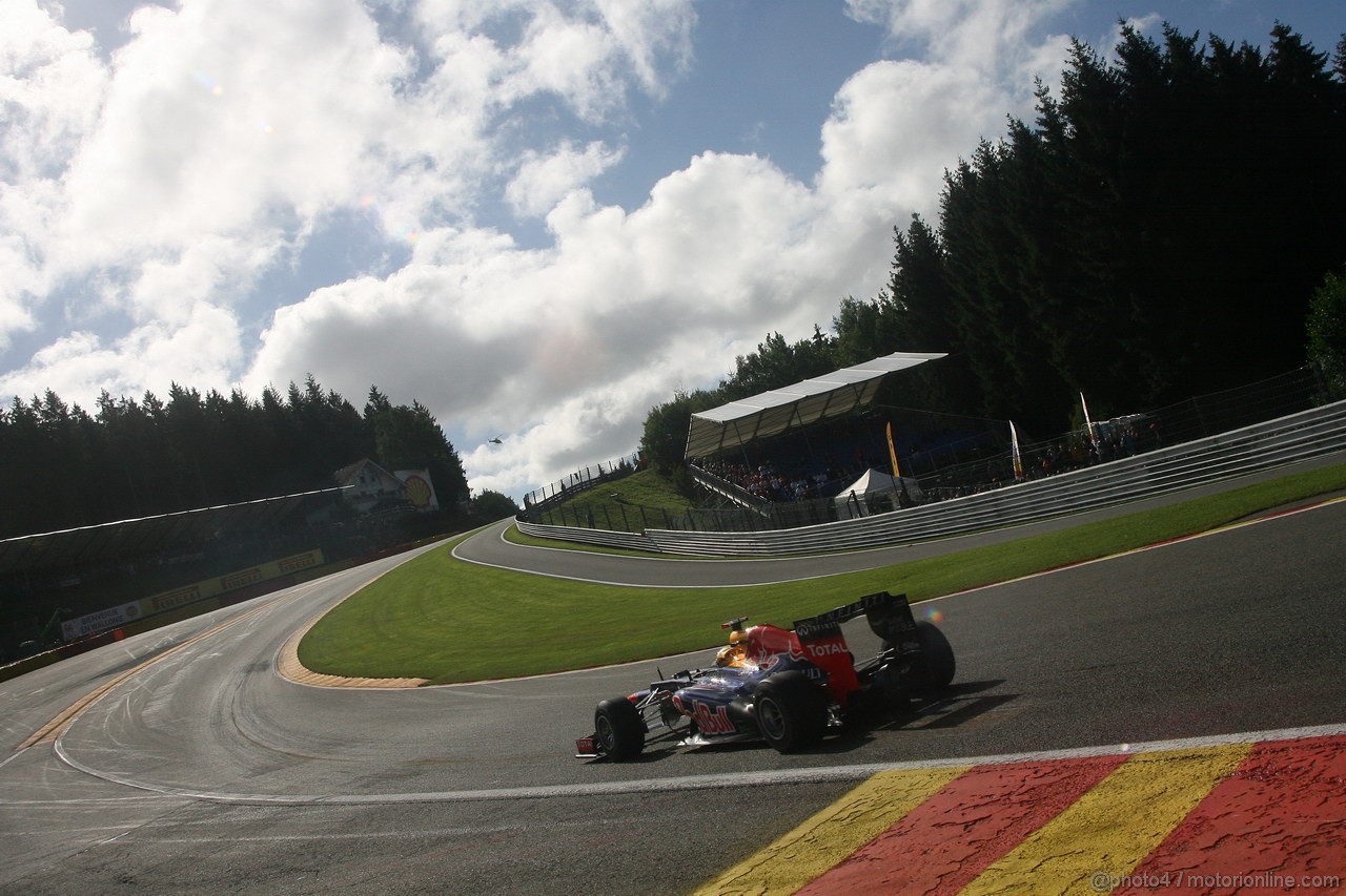 GP BELGIO, 01.09.2012- Prove Libere 3, Sebastian Vettel (GER) Red Bull Racing RB8 