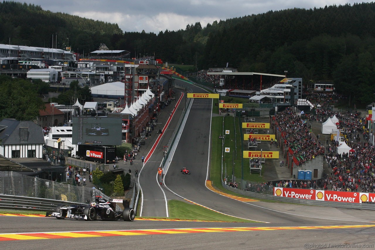 GP BELGIO, 01.09.2012- Prove Libere 3, Pastor Maldonado (VEN) Williams F1 Team FW34 