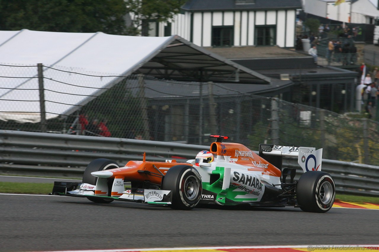 GP BELGIO, 01.09.2012- Prove Libere 3, Paul di Resta (GBR) Sahara Force India F1 Team VJM05 