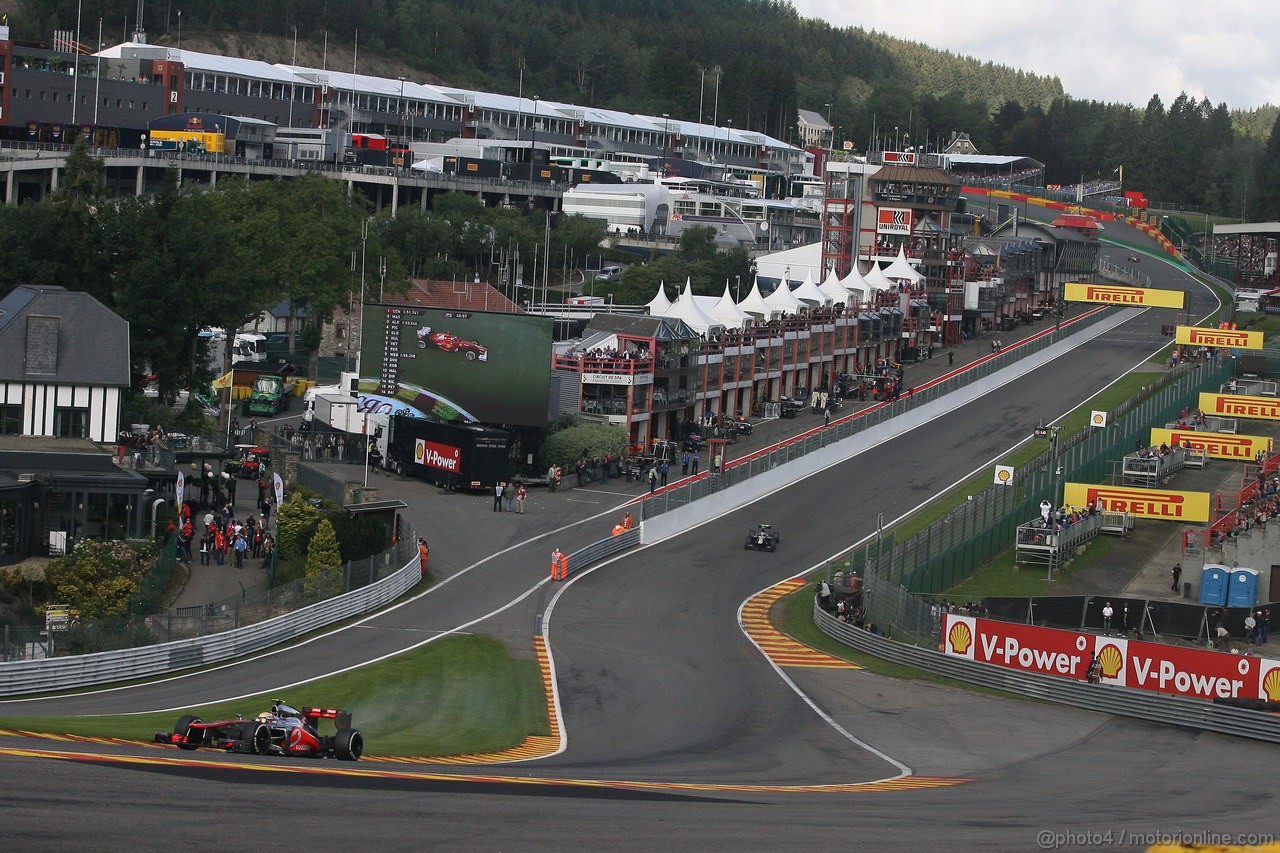 GP BELGIO, 01.09.2012- Prove Libere 3, Lewis Hamilton (GBR) McLaren Mercedes MP4-27 