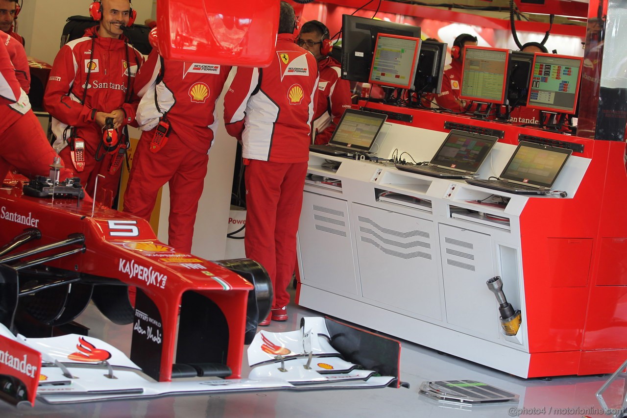 GP BELGIO, 01.09.2012- Prove Libere 3, Ferrari  garage